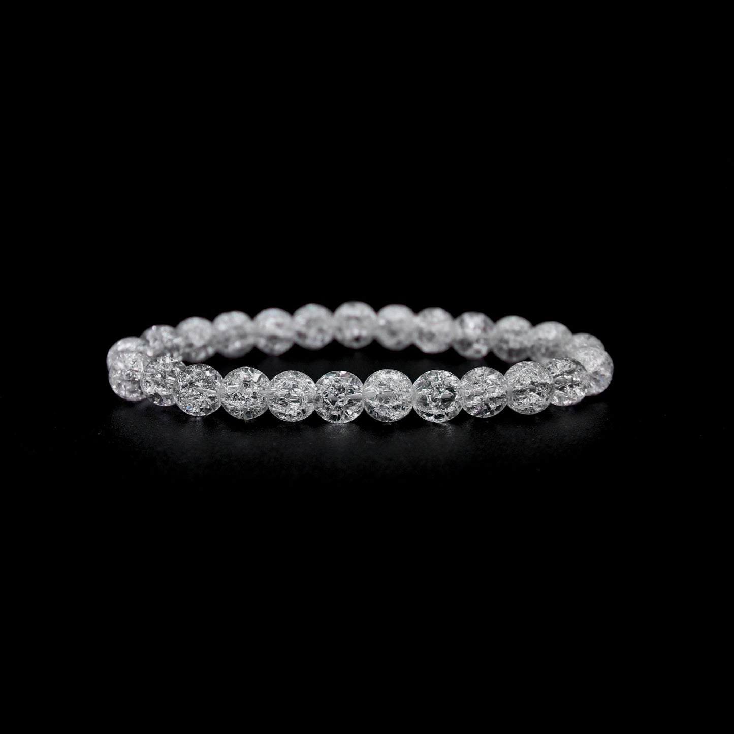 Bransoletka kryształ górski lodowy