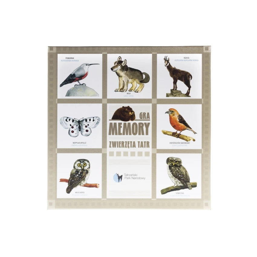 Gra MEMORY Zwierzęta Tatr