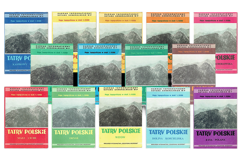 Tatry Polskie. Mapy topograficzne komplet 1:10 000