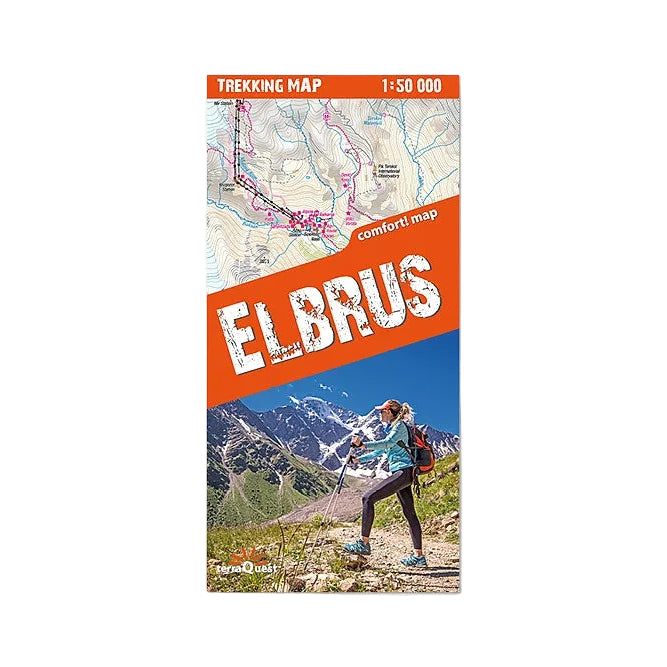 Elbrus. Laminowana mapa trekkingowa