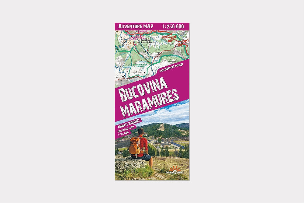 Bukowina i Maramuresz. Laminowana mapa samochodowo - turystyczna