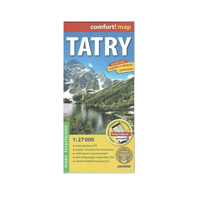 Tatry 1:27 000. Laminowana mapa turystyczna