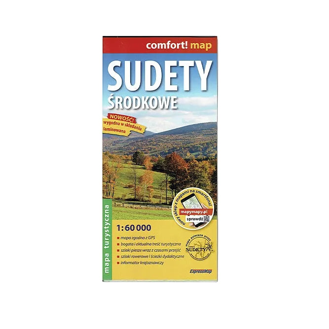 Sudety Środkowe 1:60 000. Laminowana mapa turystyczna