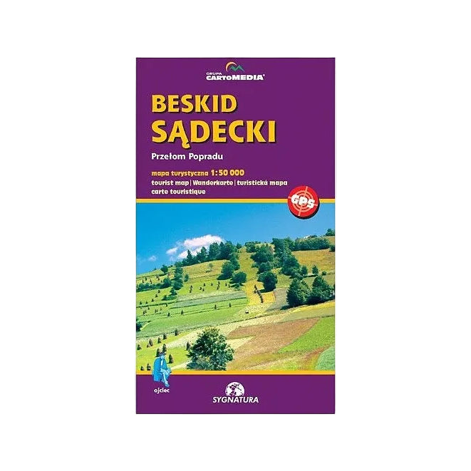 Beskid Sądecki. Przełom Popradu. Mapa 1:50000