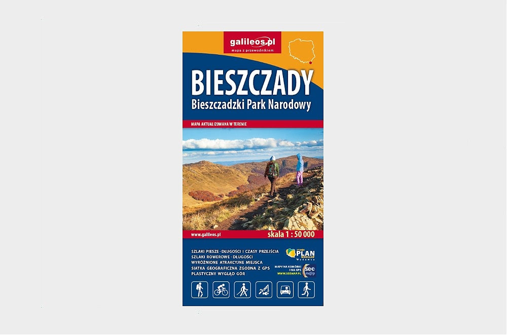 Bieszczady. Bieszczadzki Park Narodowy mapa 1:50 000