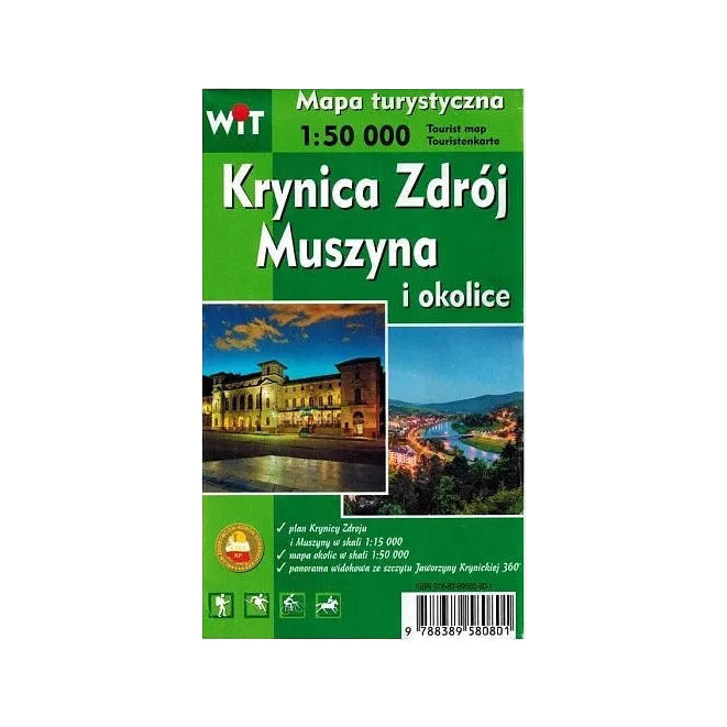 Krynica Zdrój, Muszyna i okolice 1:50 000. Mapa turystyczna