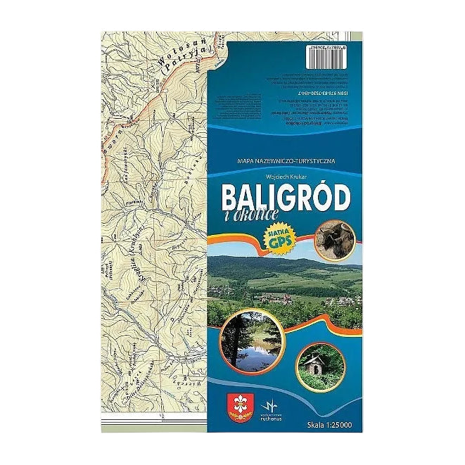 Baligród i okolice. Mapa nazewniczo-turystyczna 1:25 000