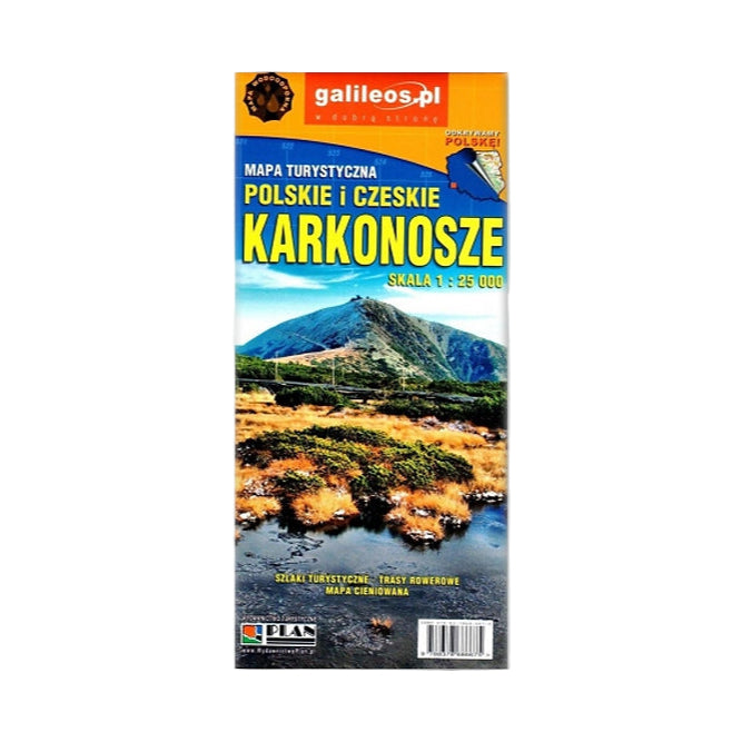Polskie i czeskie Karkonosze 1:25 000. Mapa turystyczna laminowana