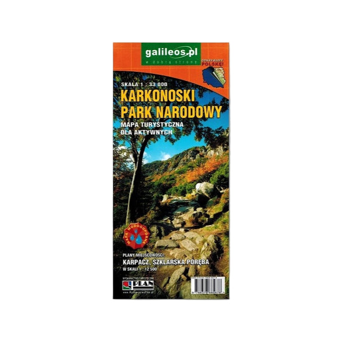 Karkonoski Park Narodowy 1:33 000. Mapa turystyczna dla aktywnych laminowana