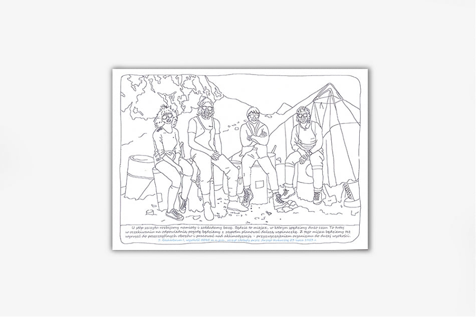 Zdobywam koronę Himalajów z Jerzym Kukuczką - kolorowanka