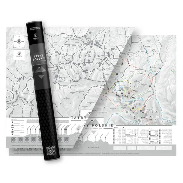 Tatry Polskie. Mapa zdrapka VIP