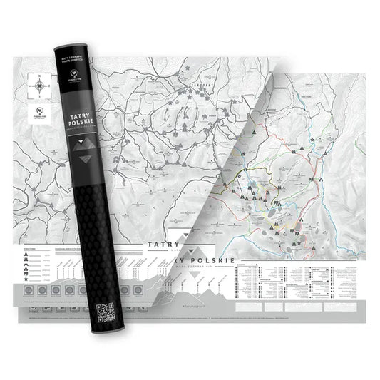 Tatry Polskie. Mapa zdrapka VIP