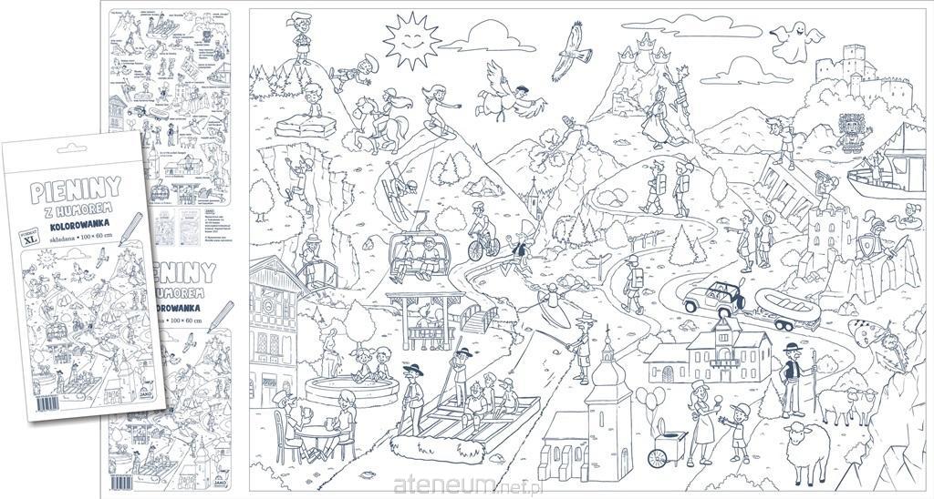 Pieniny z humorem. Kolorowanka. Format XL