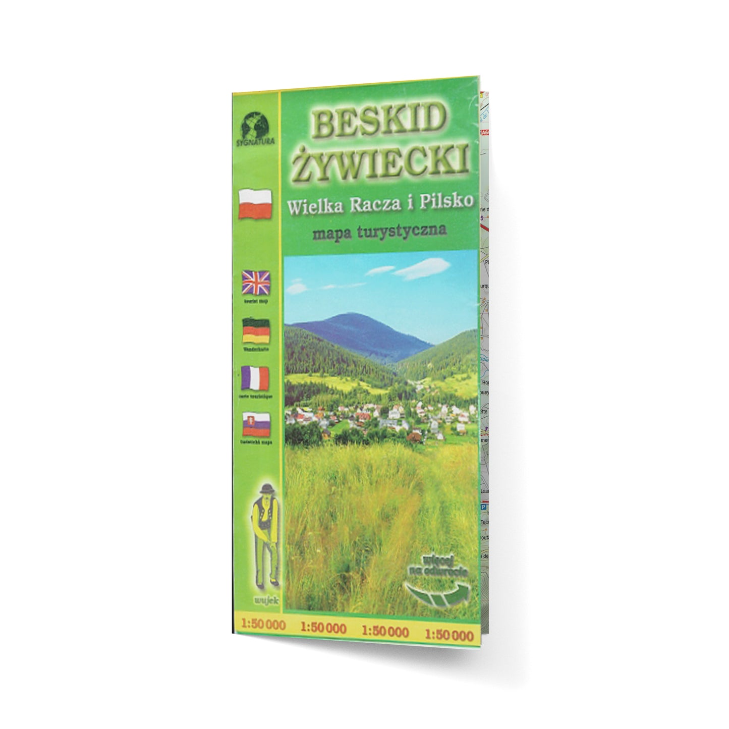 Beskid Żywiecki. Wielka Racza i Pilsko. Mapa turystyczna