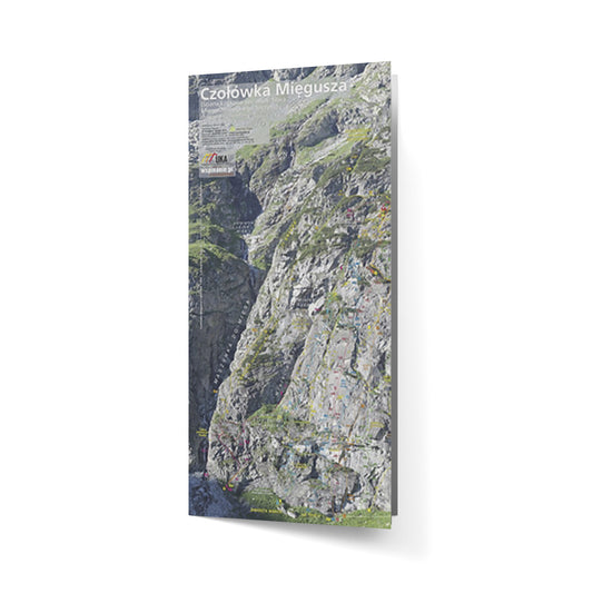 Czołówka Mięgusza (ściana czołowa pn. – wsch. filara Mięguszowieckiego Szczytu). Mapa TOPO