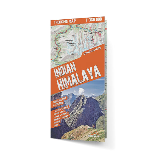Himalaje Indyjskie. Laminowana mapa trekkingowa