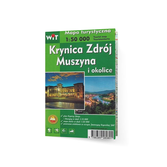 Krynica Zdrój, Muszyna i okolice 1:50 000. Mapa turystyczna
