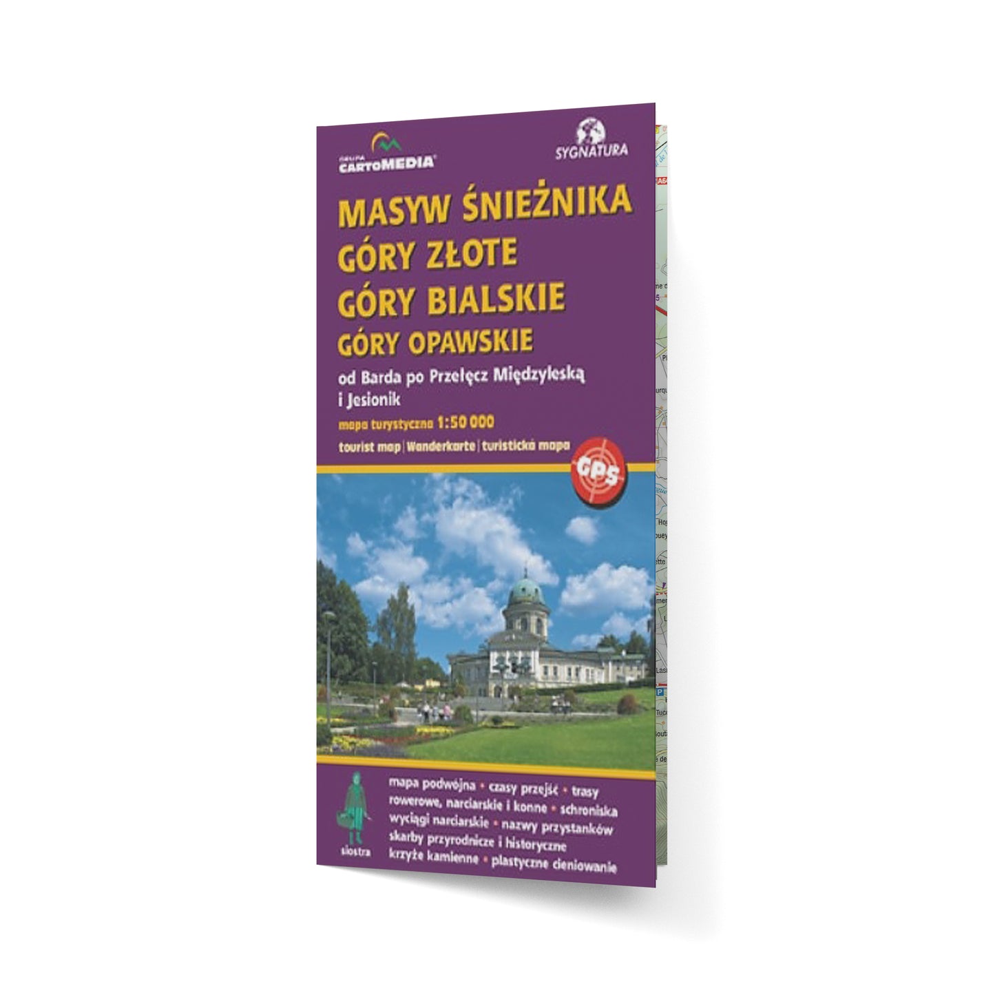 Masyw Śnieżnika, Góry Złote, Góry Bialskie, Góry Opawskie - mapa 1:50 000