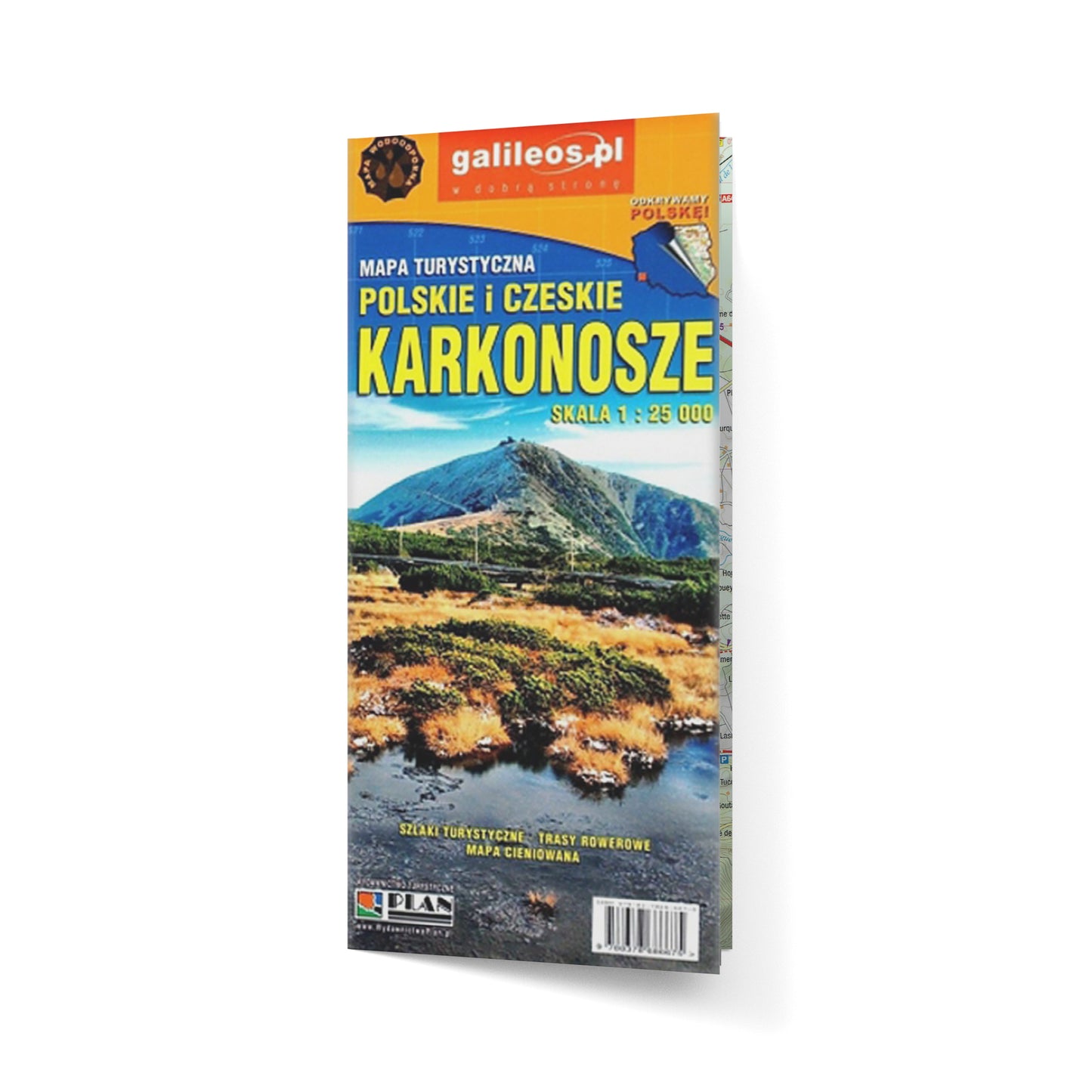 Polskie i czeskie Karkonosze 1:25 000. Mapa turystyczna laminowana