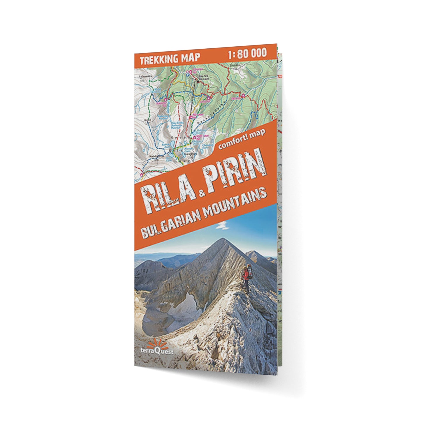 Riła i Piryn. Góry Bułgarii. Laminowana mapa trekkingowa
