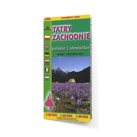 Tatry Zachodnie polskie i słowackie - mapa 1:25 000