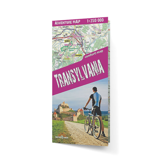 Transylwania. Laminowana mapa samochodowo-turystyczna
