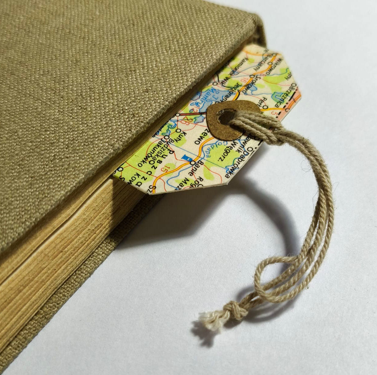 Zakładka do książki Mapy Upcycling