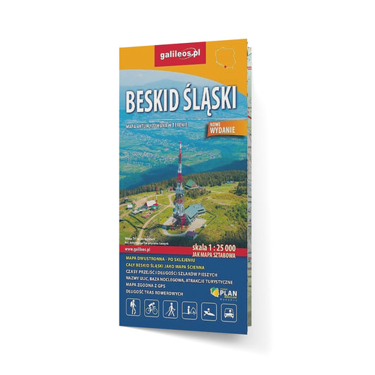 Beskid Śląski. Mapa papierowa 1:25 000
