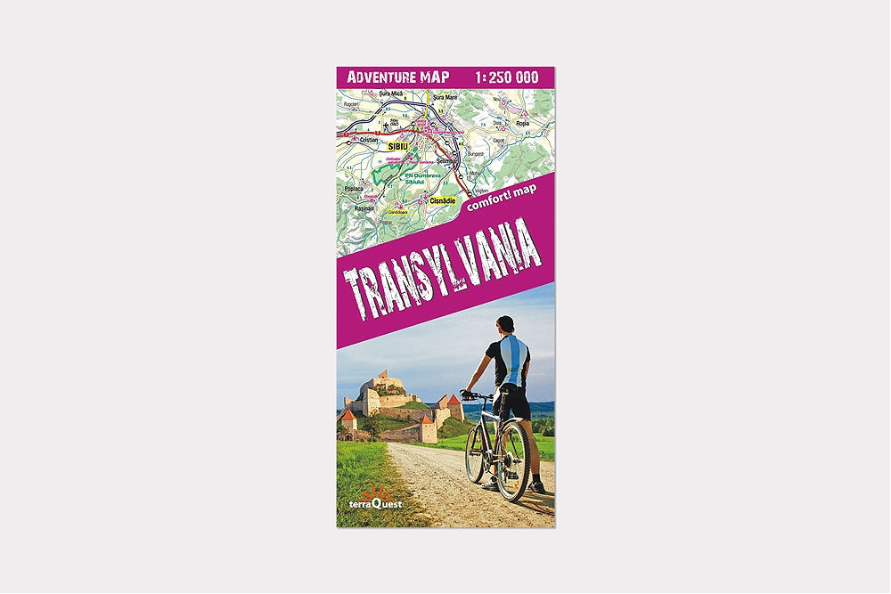 Transylwania. Laminowana mapa samochodowo-turystyczna