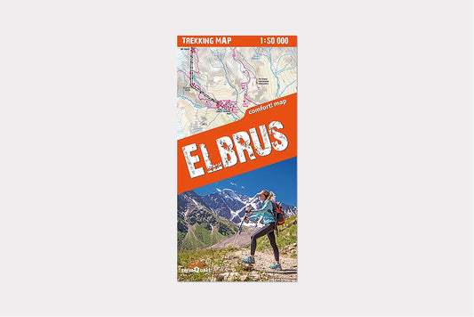 Elbrus. Laminowana mapa trekkingowa