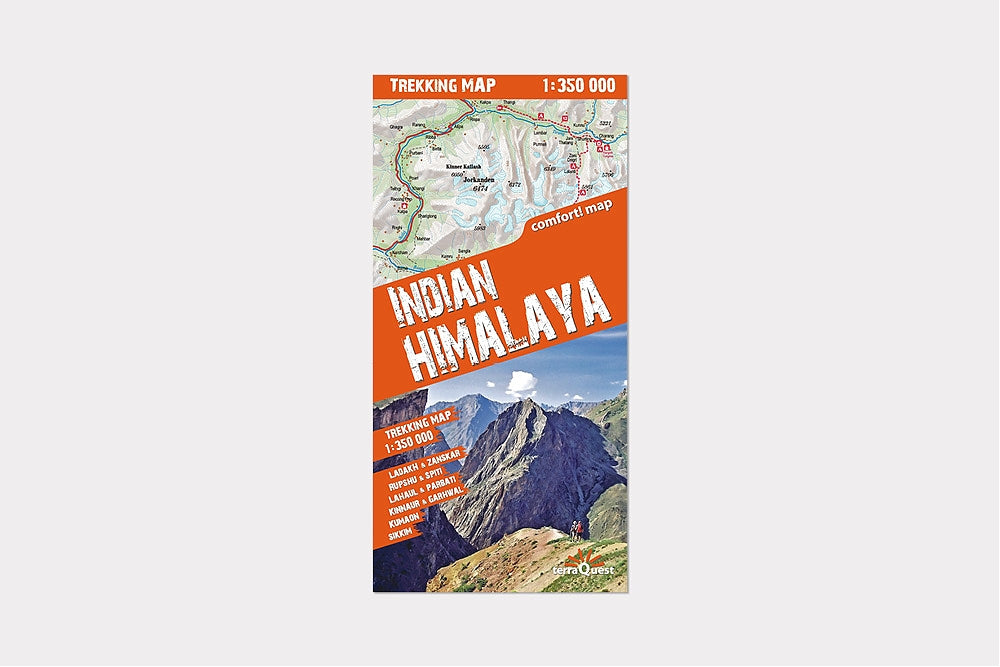 Himalaje Indyjskie. Laminowana mapa trekkingowa