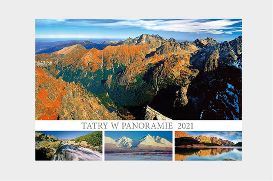 Kalendarz ścienny wieloplanszowy TATRY W PANORAMIE 2021