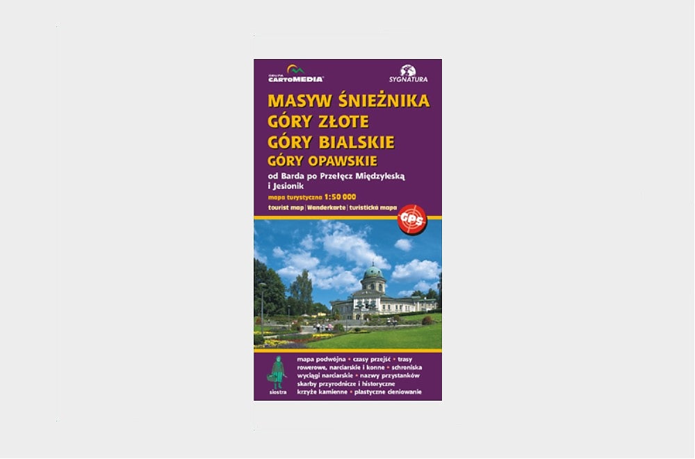 Masyw Śnieżnika, Góry Złote, Góry Bialskie, Góry Opawskie - mapa 1:50 000