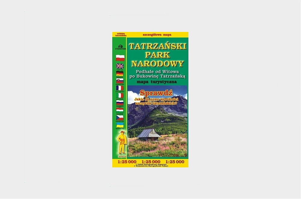 Tatrzański Park Narodowy. Podhale od Witowa po Bukowinę Tatrzańską - mapa 1:25 000