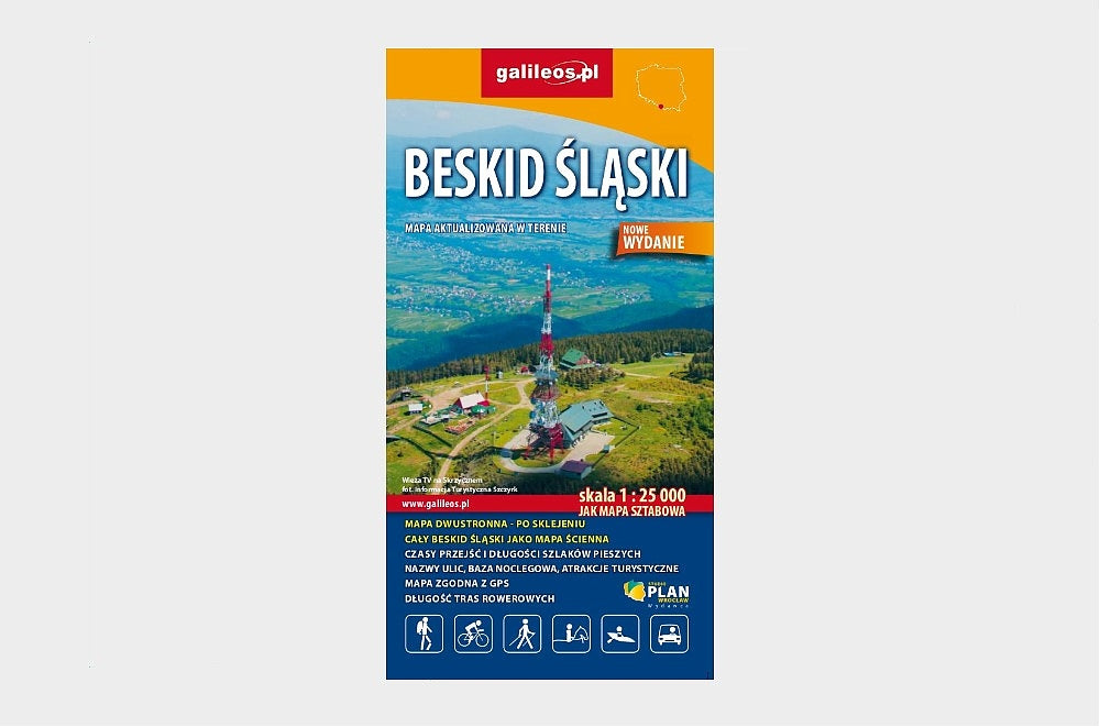 Beskid Śląski - mapa papierowa 1: 25 000