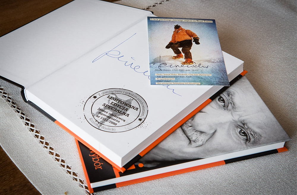 PAKIET KOLEKCJONERSKI Z UNIKALNĄ DEDYKACJĄ - Mój wybór K. Wielicki