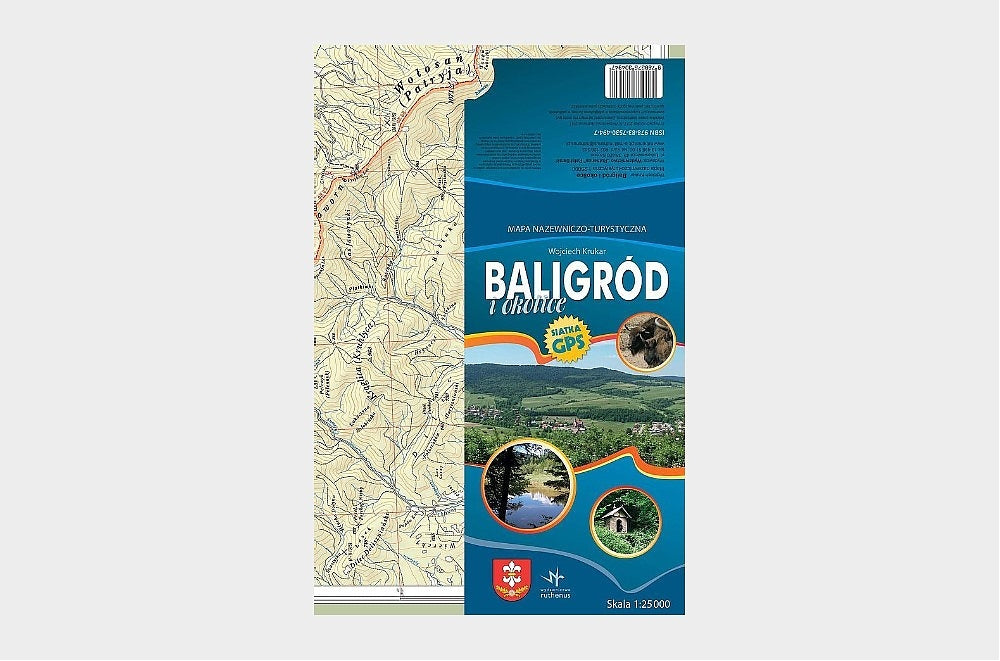 Baligród i okolice - mapa nazewniczo-turystyczna 1:25 000