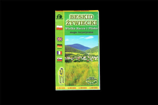 Beskid Żywiecki. Wielka Racza i Pilsko. Mapa turystyczna