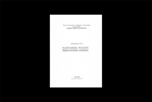 Najstarsze polskie przewodniki górskie. XI Sympozjum KTG
