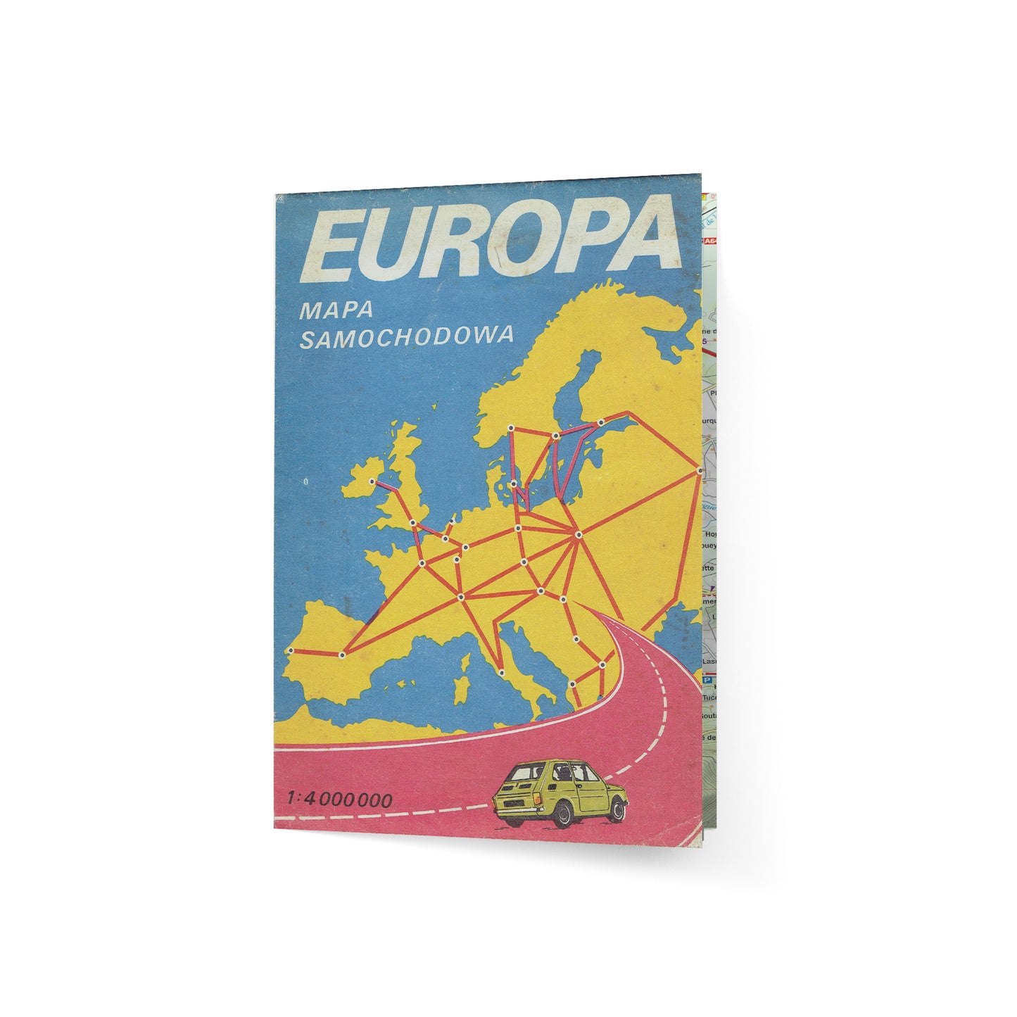 Europa. Mapa samochodowa 1:4 000 000