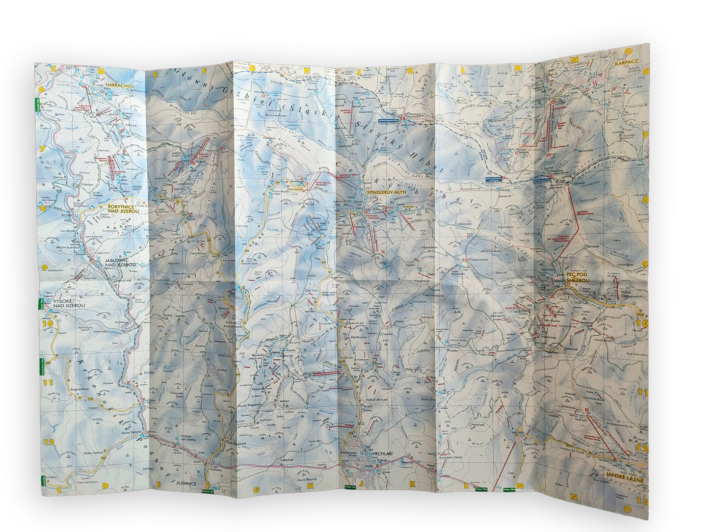 Karkonosze czeskie. Mapa zimowa - część IV