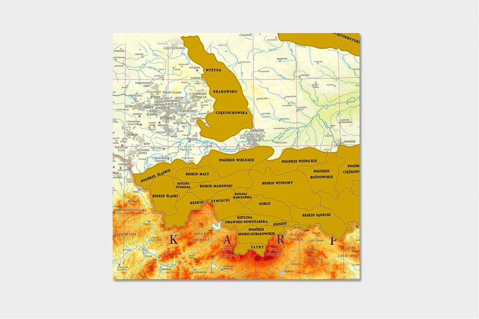 Polskie góry - mapa zdrapka