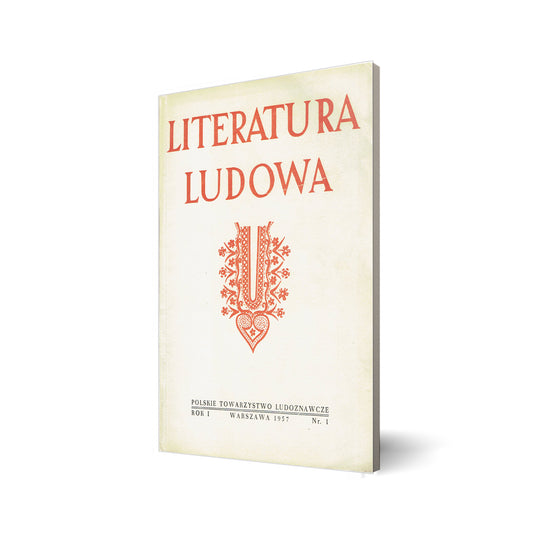 Literatura Ludowa nr 1 rok 1 1957