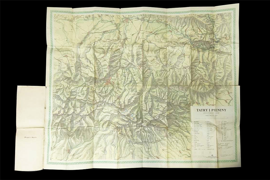 Tatry i Pieniny. Mapa