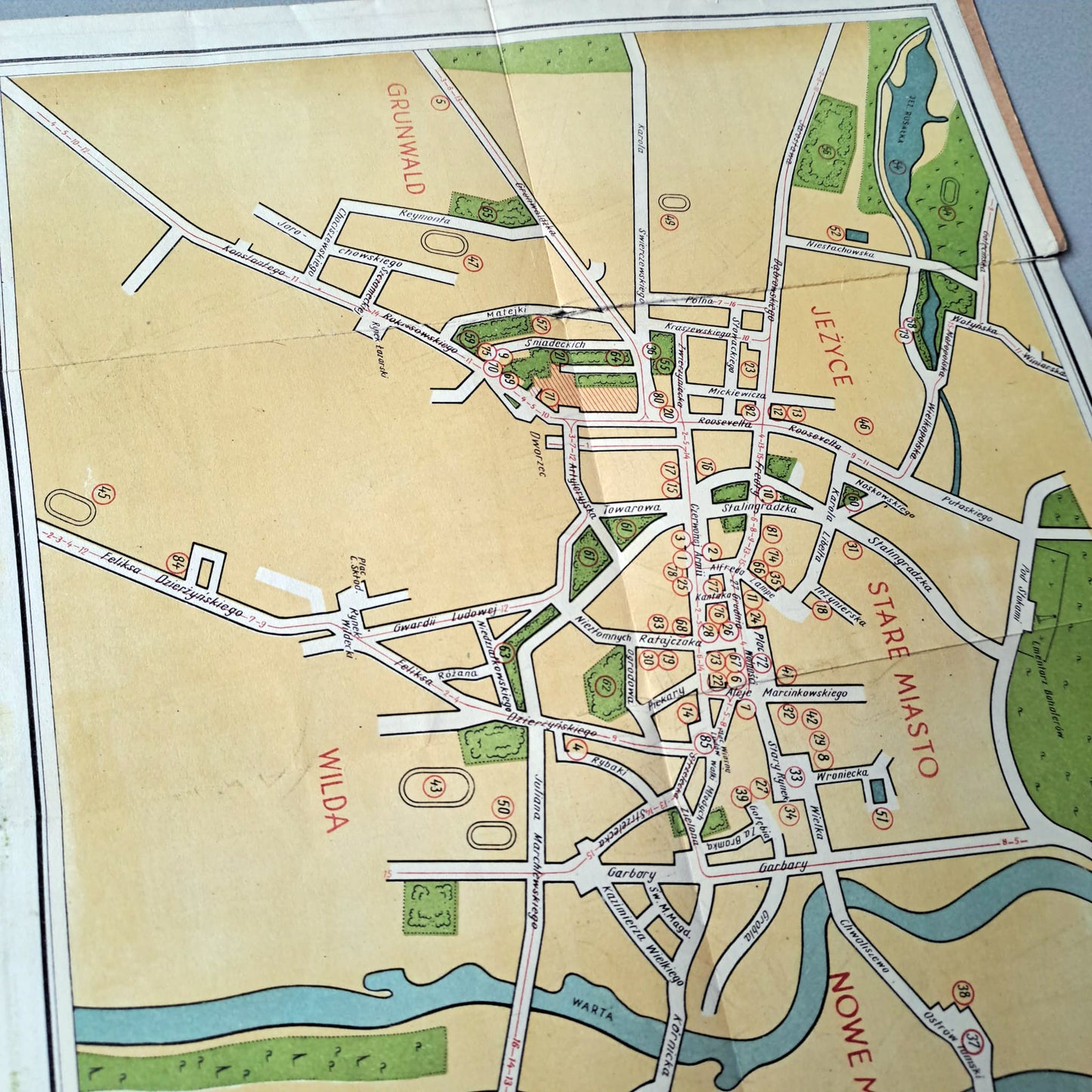 Orientacyjny plan miasta Poznania