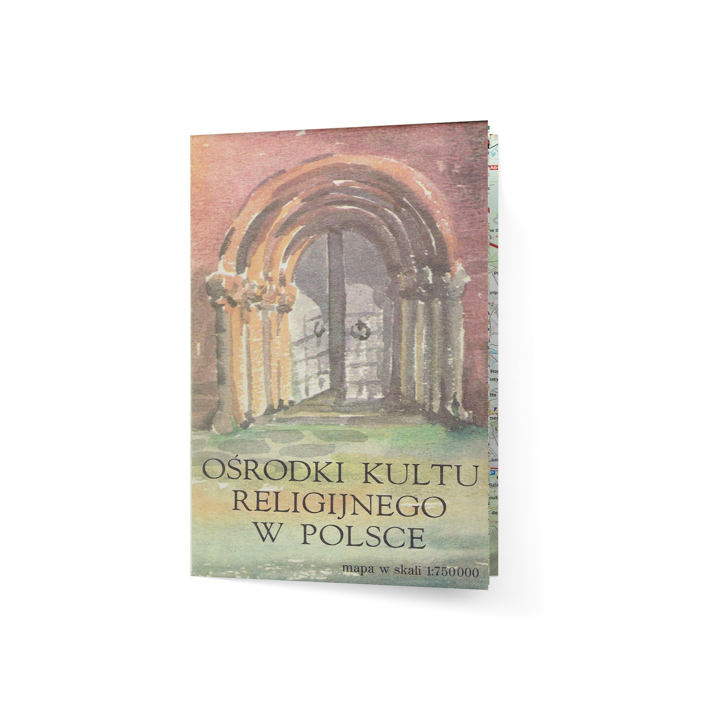 Ośrodki kultu religijnego w Polsce. Mapa w skali 1:750 000