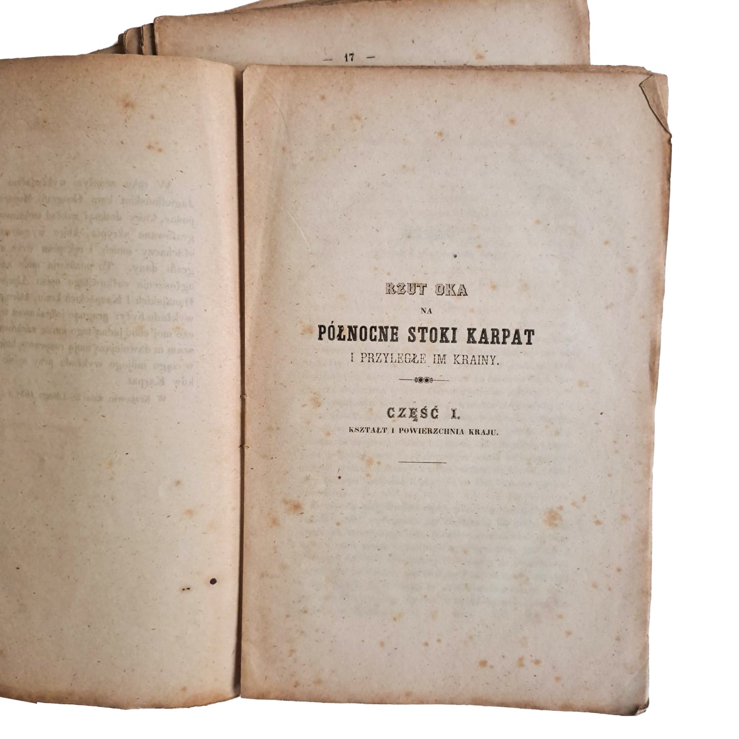 Rzut oka na północne stoki Karpat