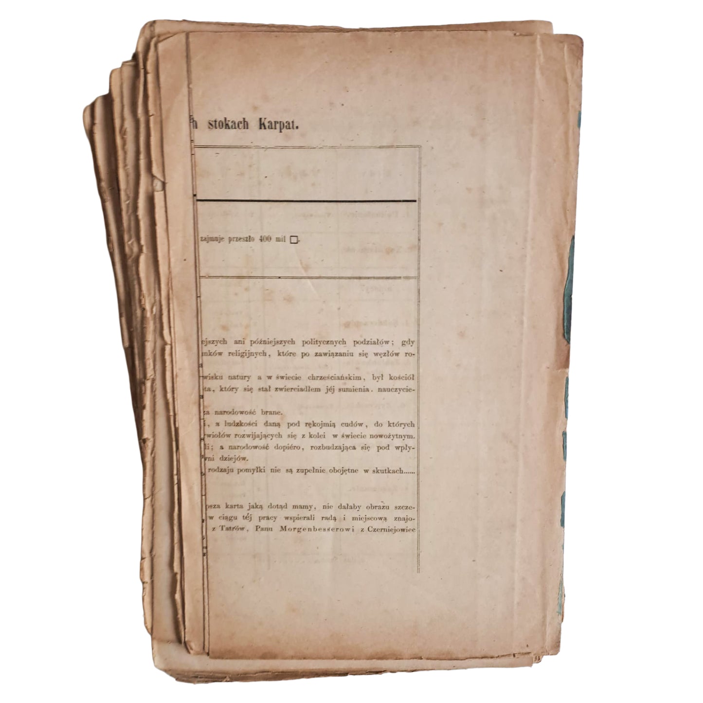 Rzut oka na północne stoki Karpat