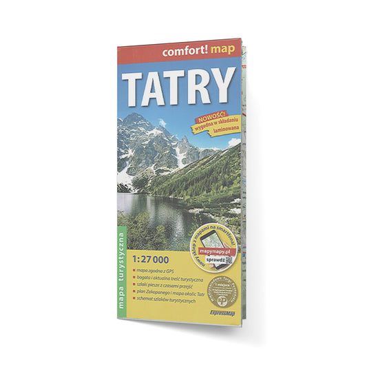 Tatry 1:27 000. Laminowana mapa turystyczna