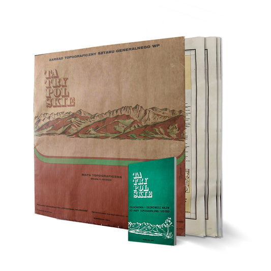Tatry Polskie. Mapa topograficzna w skali 1:10.000
